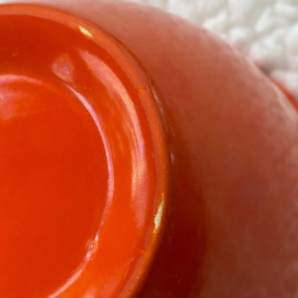 Homer Laughlin Fiesta #3 Nesting Bowl Original Red Vintage 1936-38 Rare Rings